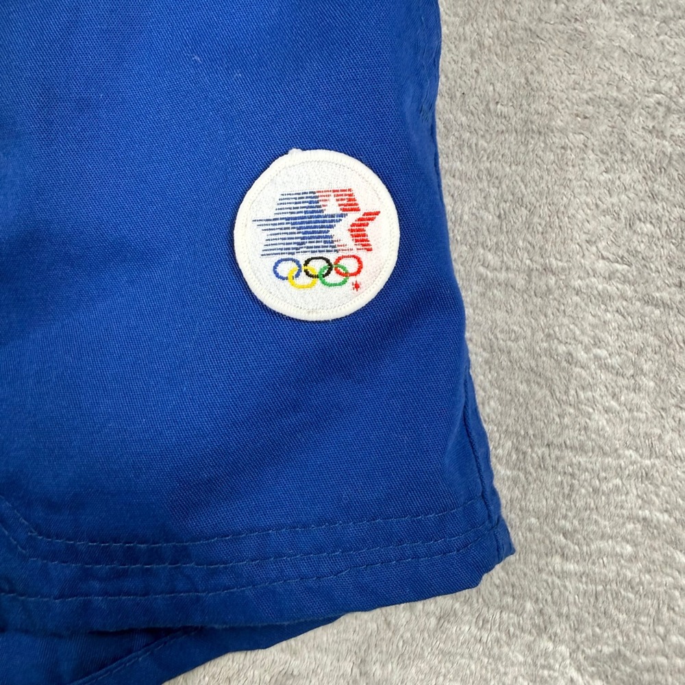 Levis Shorts Womans 28 Blue Vintage 1984 Los Angeles Olympics High Rise Athletic - Picture 2 of 7